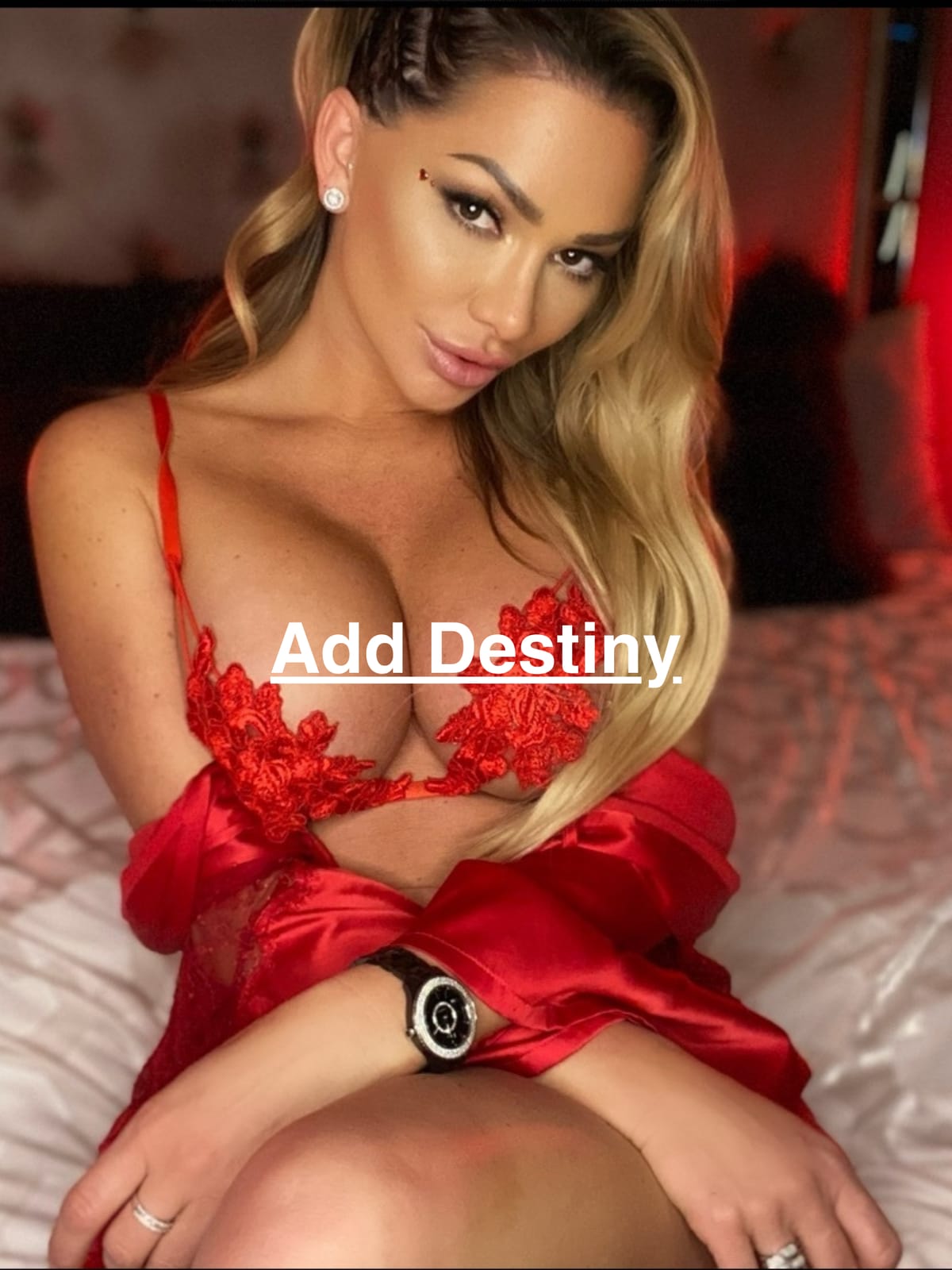 Mobile phone showing a live adult cam chat interface